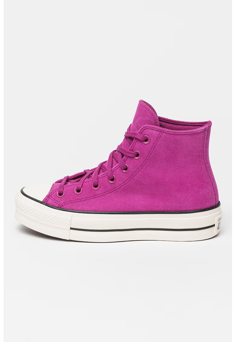 Converse Велурени кецове Chuck Taylor All Star Lift - Фуксия