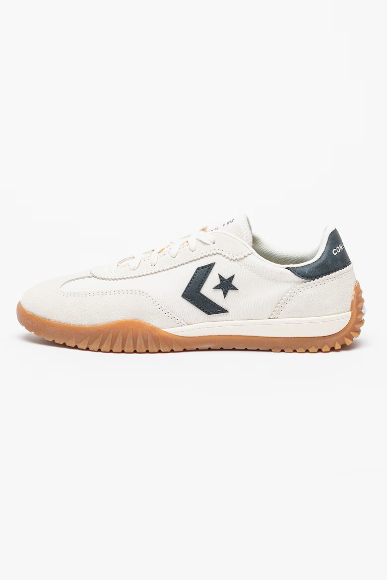 Converse Велурени спортни обувки с лого Бежов/Мръснобял