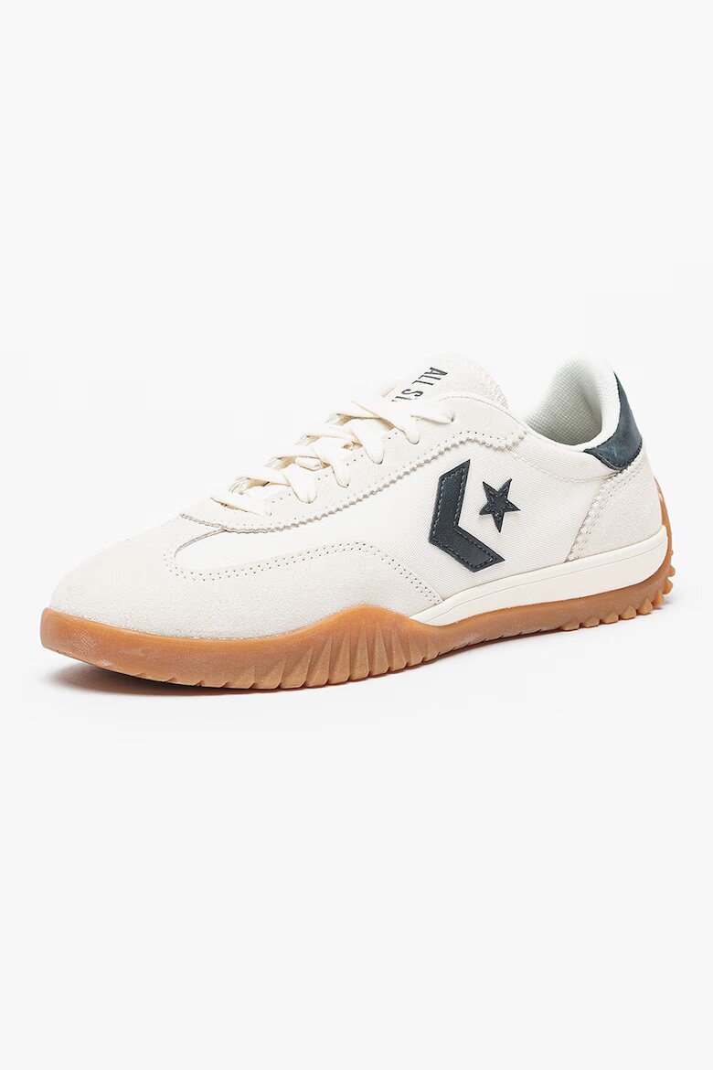 Converse Велурени спортни обувки с лого Бежов/Мръснобял