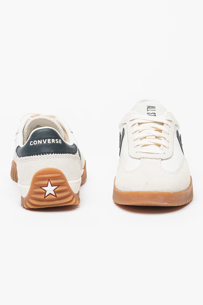 Converse Велурени спортни обувки с лого Бежов/Мръснобял