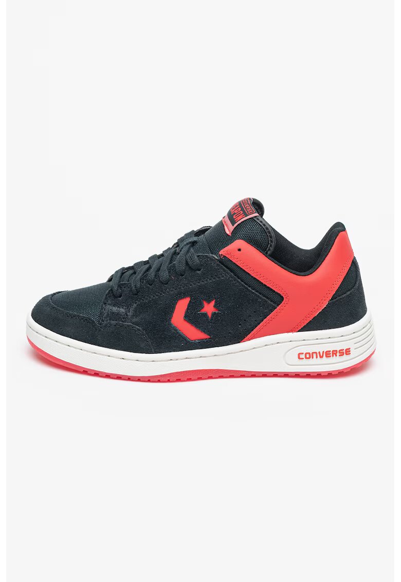 Converse Велурени спортни обувки с лого - Фуксия/Ултрамарин синьо