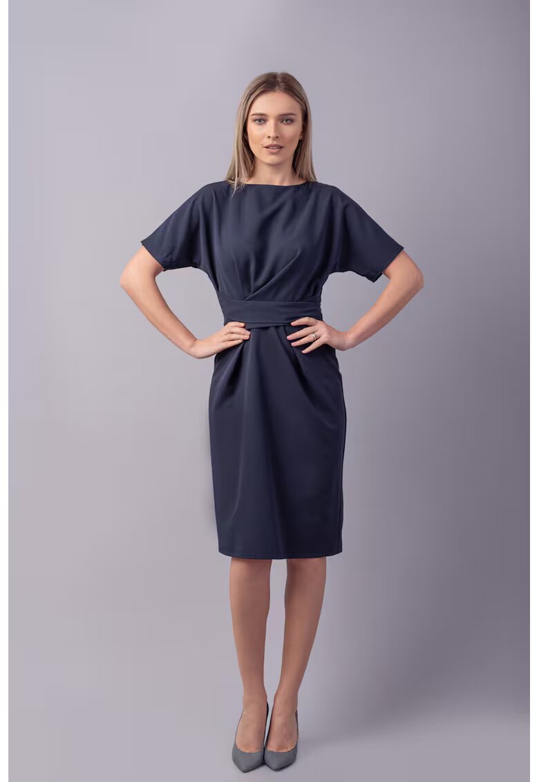 Couture de Marie Рокля с връзка - Тъмносин