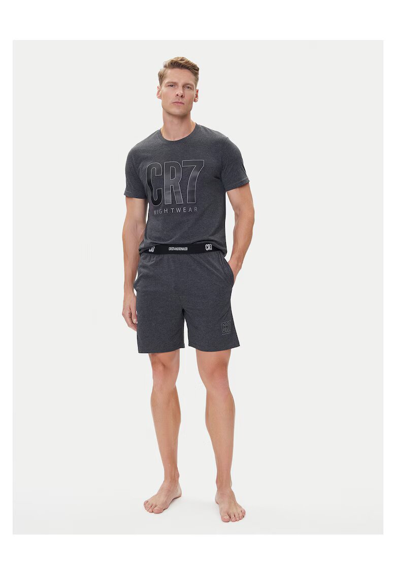 CR7 Underwear Мъжки пижами - Кристиано Роналдо - сиви