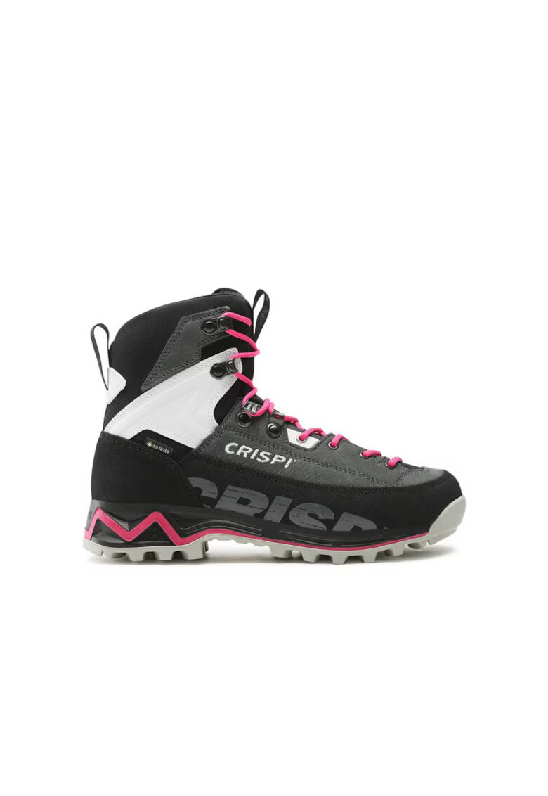 Crispi Дамски трекинг обувки - Black Magenta - текстил - сиви