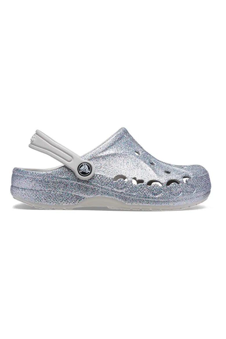 Crocs Бляскав крокс с отворена пета Сребрист