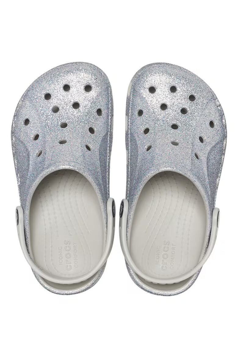 Crocs Бляскав крокс с отворена пета Сребрист