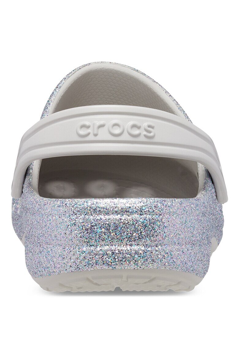Crocs Бляскав крокс с отворена пета Сребрист