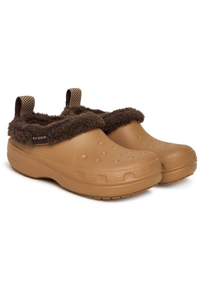 Crocs Дамски сабо Sepia 2EY - модел Classic Lined Shorty - кафяви
