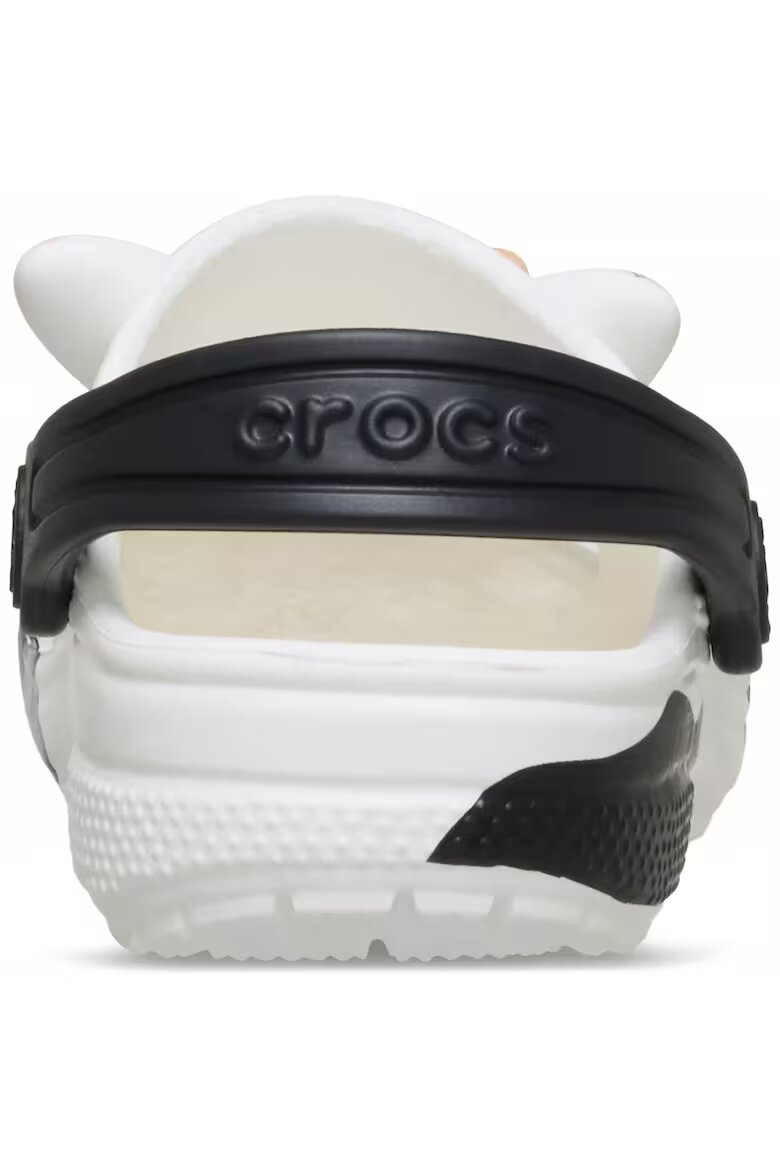 Crocs Детски чехли Classic Cow Glow бял Бял