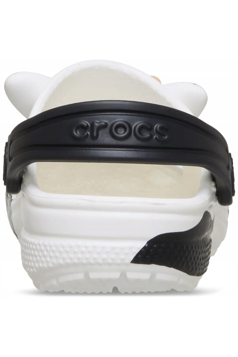 Crocs Детски чехли Classic Cow Glow бял Бял