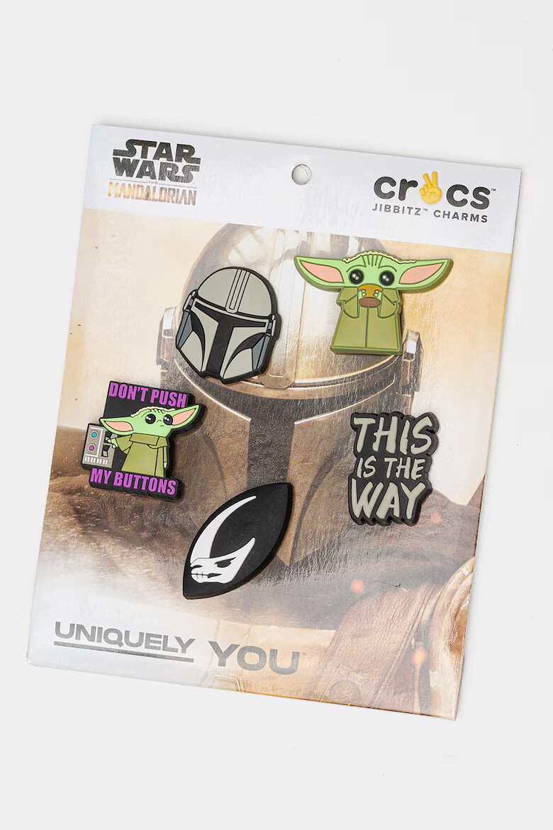 Crocs Джибиц Jibbitz™ с дизайн на Mandalorian - 2 части Зелен/Черен