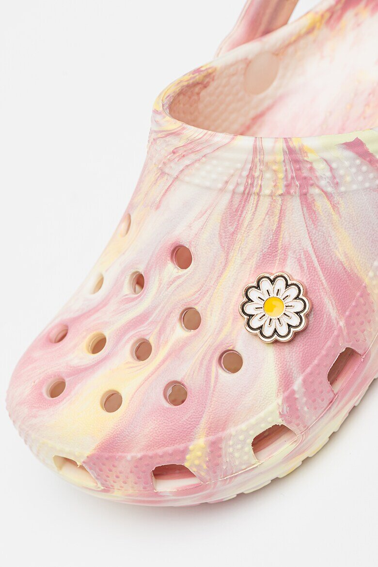 Crocs Джибиц Jibbitz™ с флорален дизайн Бял/Златист