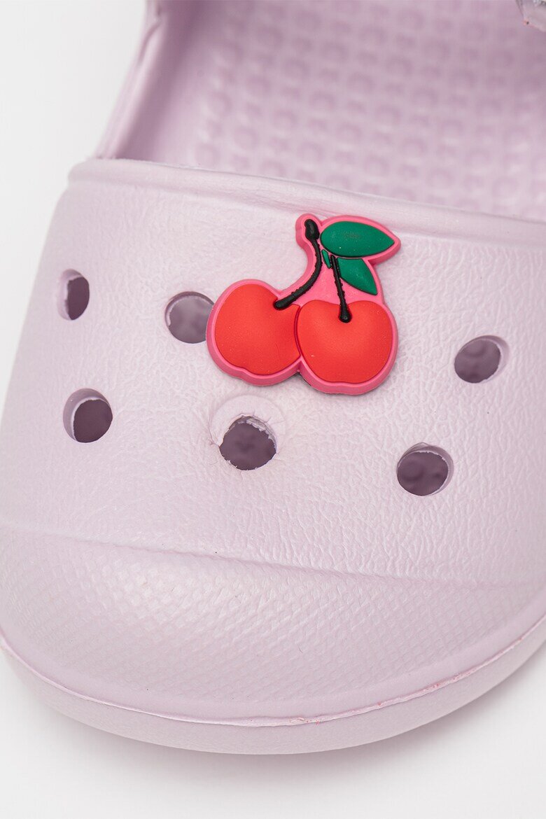 Crocs Джибиц с форма на череша Светлорозов/Аленочервен