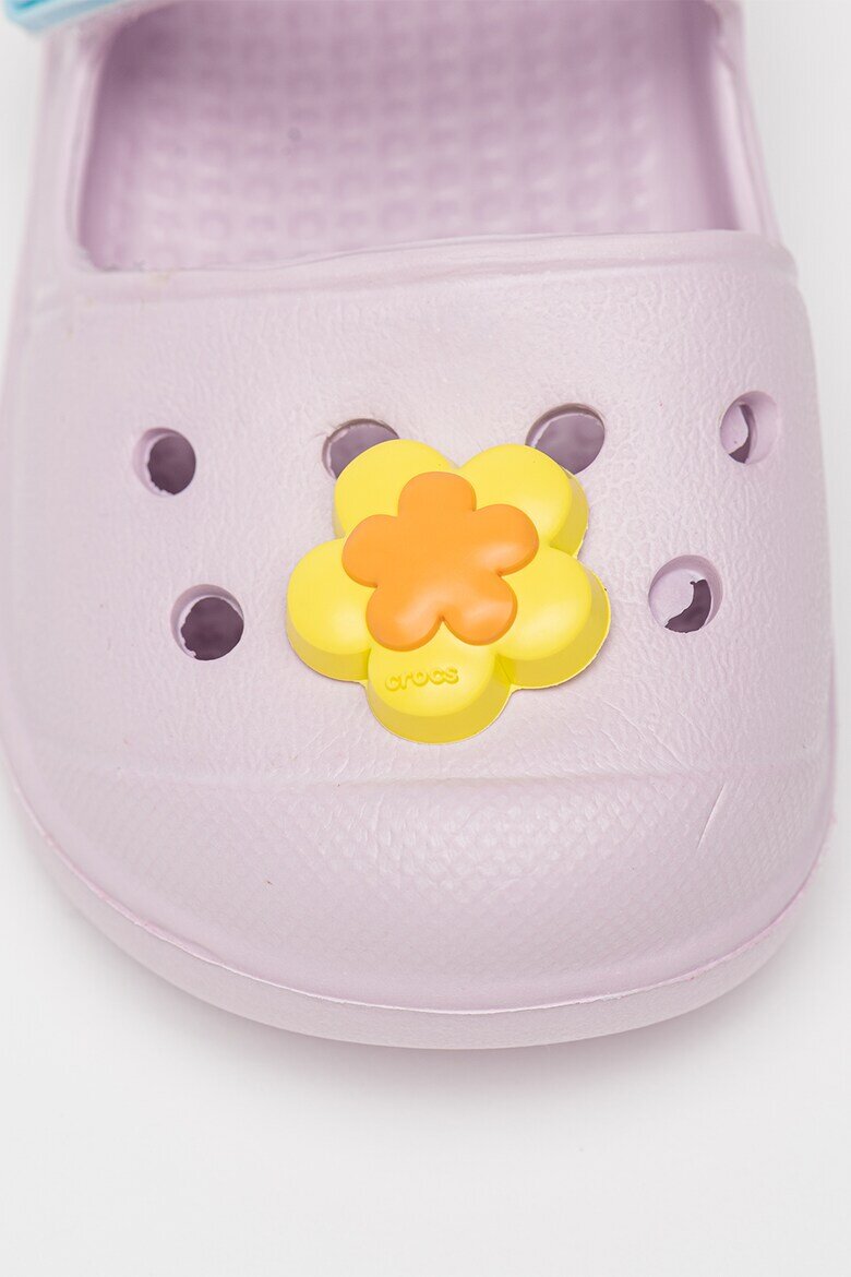 Crocs Джибиц с форма на цвете Сламеножълт/Светло оранжево