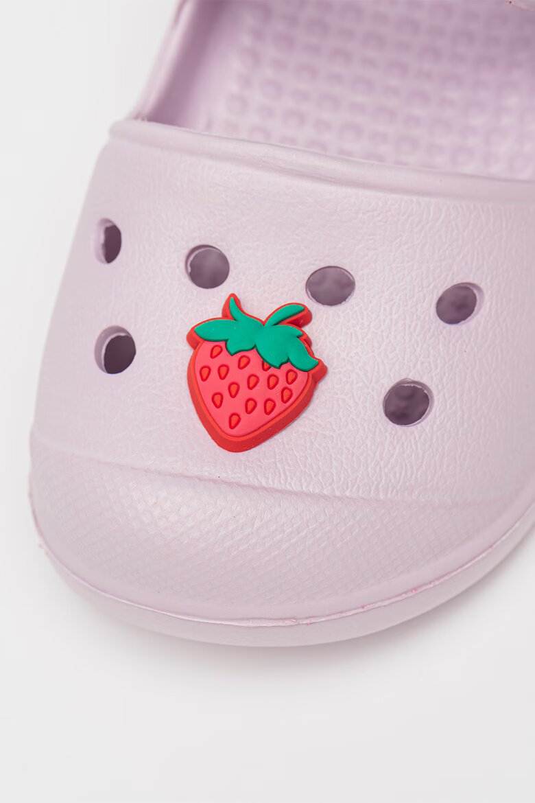 Crocs Джибиц с форма на ягода Яркорозово/Светлозелен