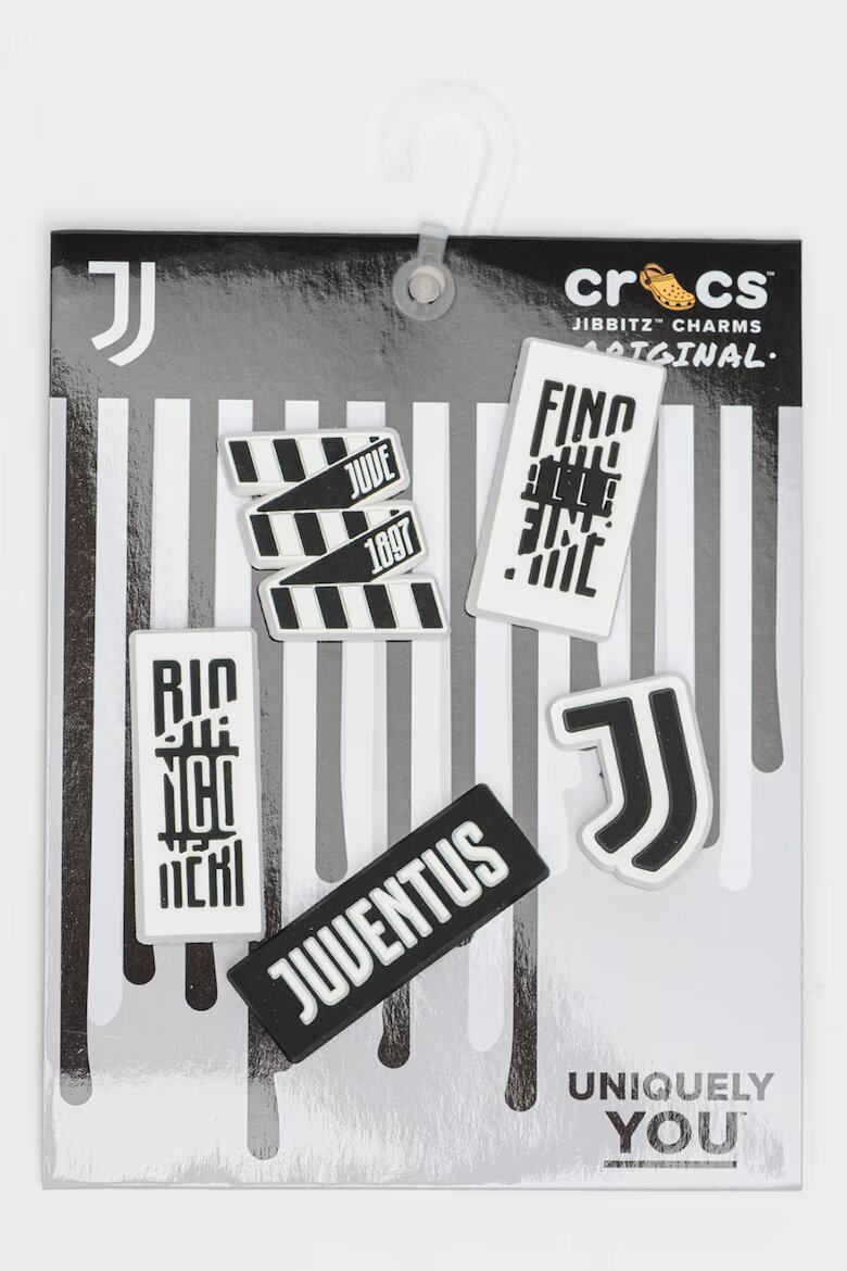 Crocs Джибиц™ с тема Juventus Бял/Черен