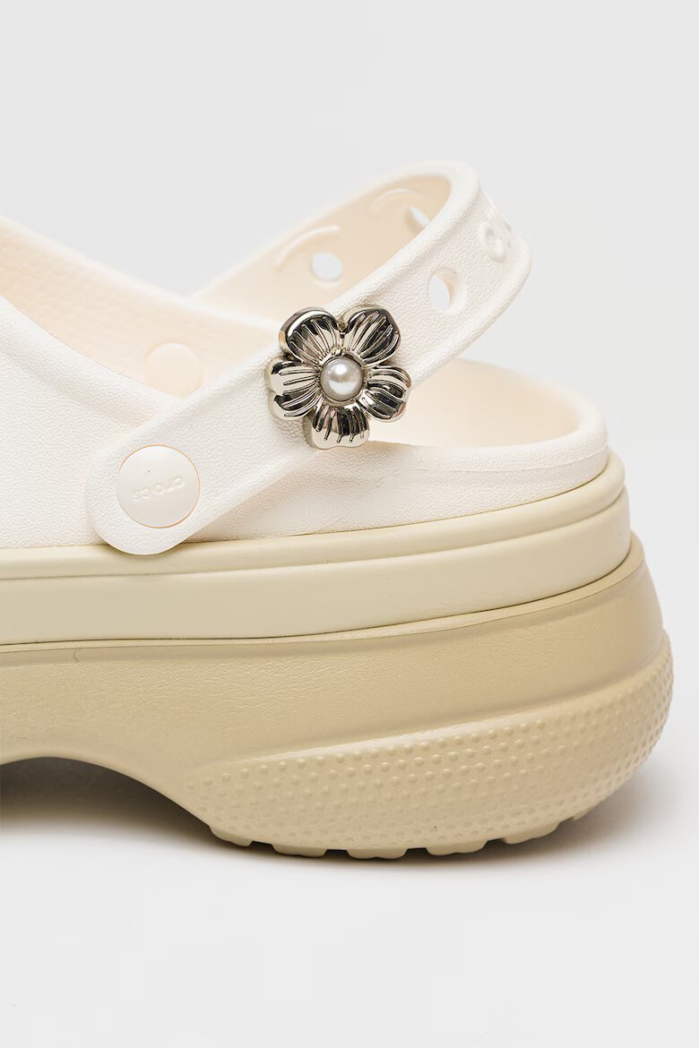 Crocs Флорален джибиц Сребрист