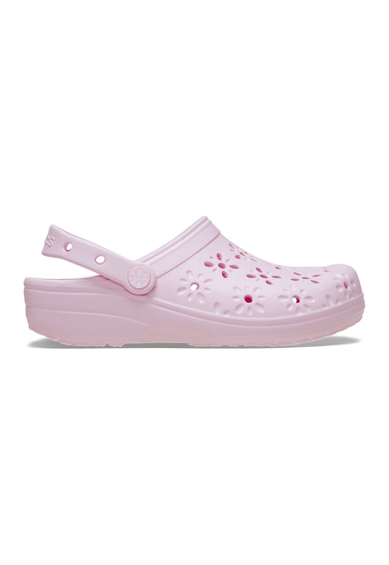 Crocs Флорален крокс с отвори - Светлорозов