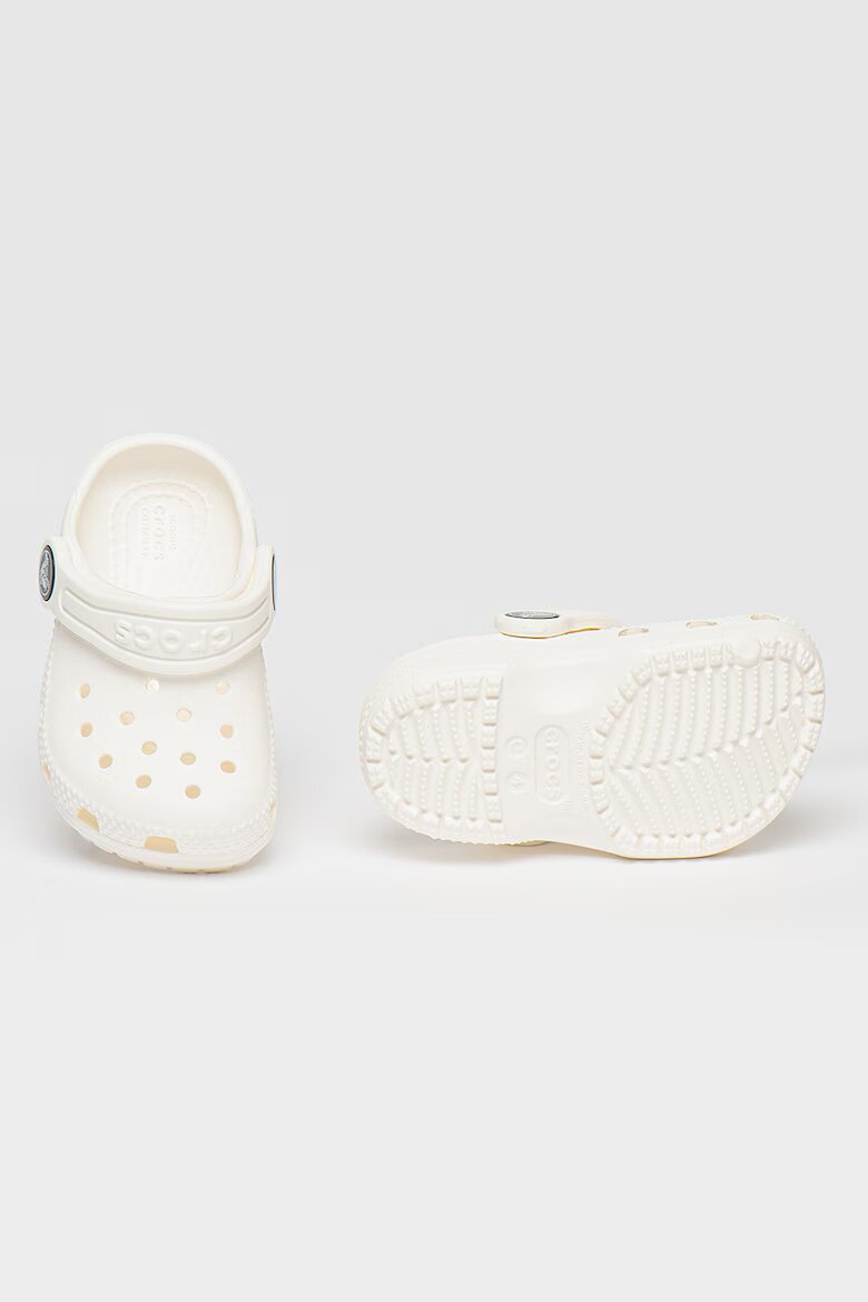 Crocs Крокс Classic с отворена пета и перфорации Бял