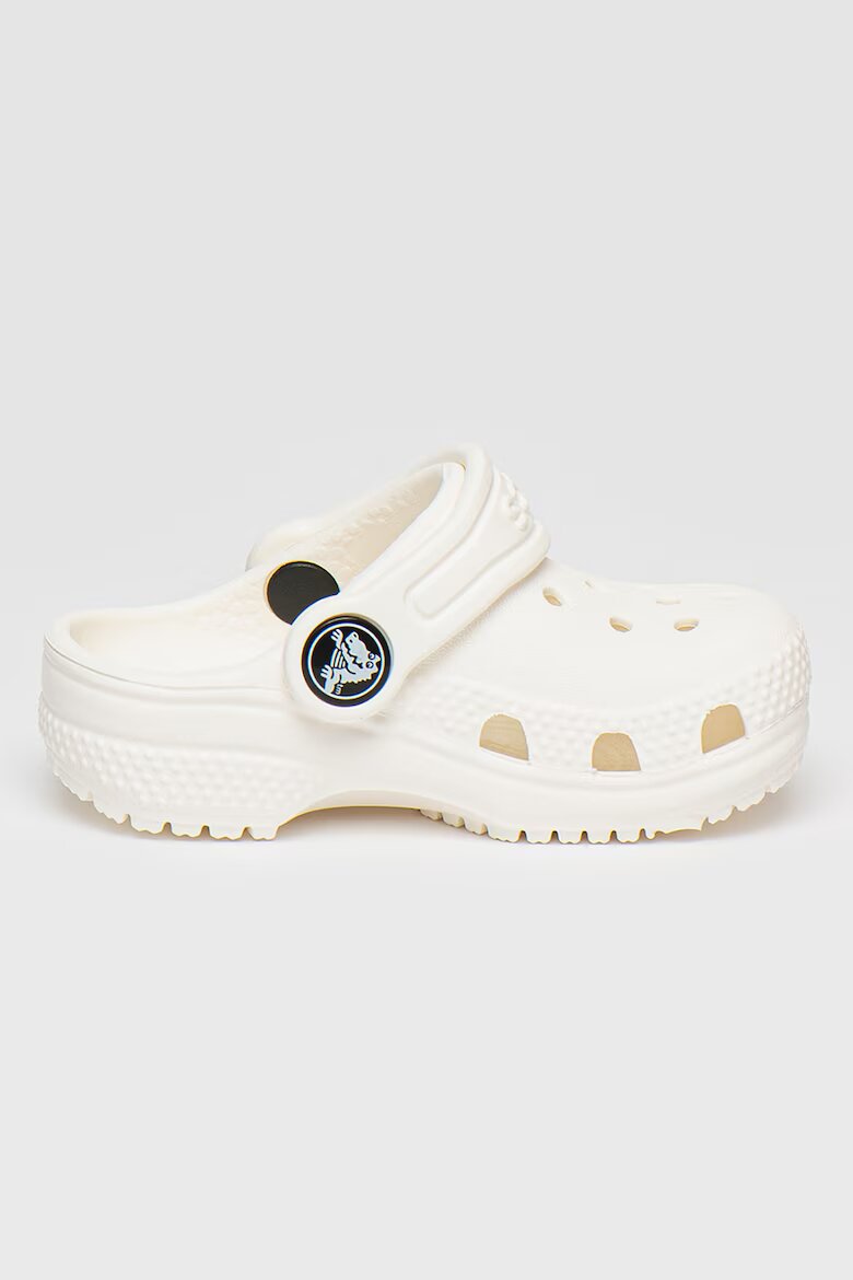 Crocs Крокс Classic с отворена пета и перфорации Бял