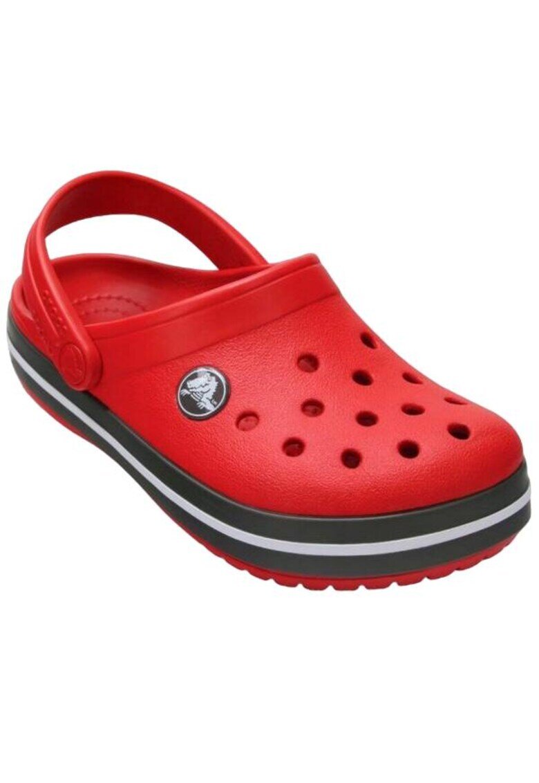 Crocs Крокс Crocband с отворена пета и контрастни ивици - Червен