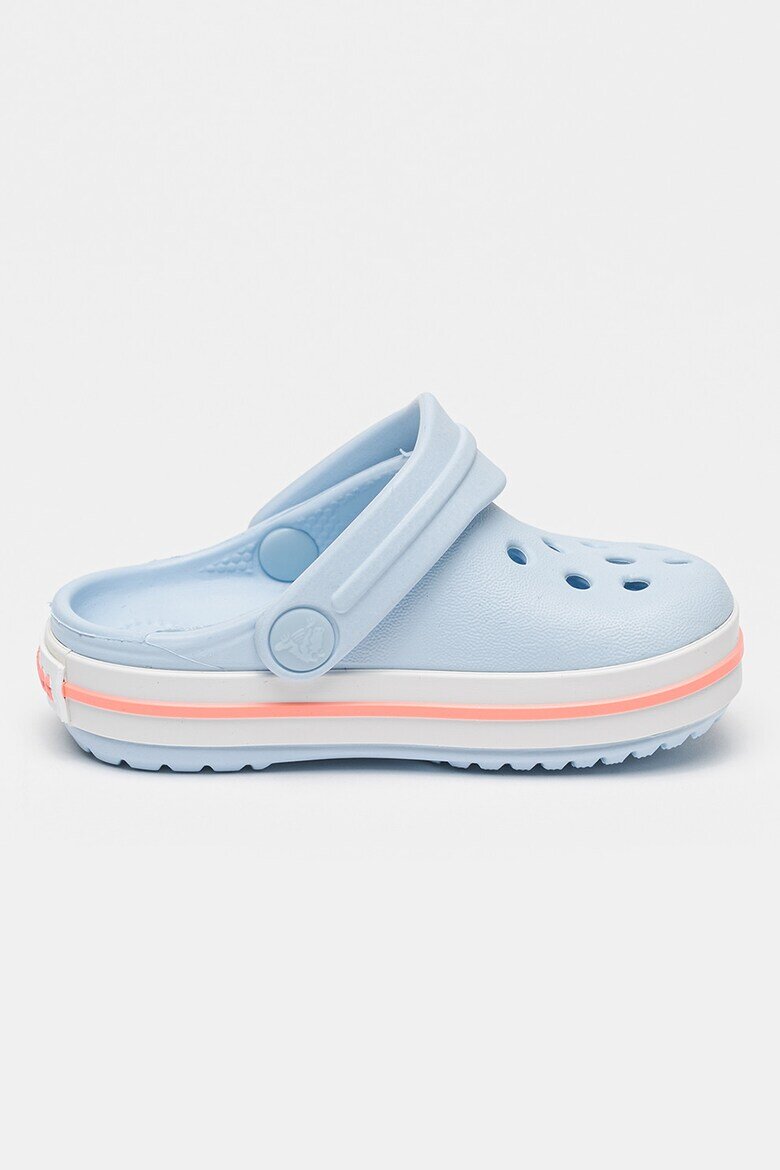 Crocs Крокс Crockband с отворена пета и равна платформа Светлосин