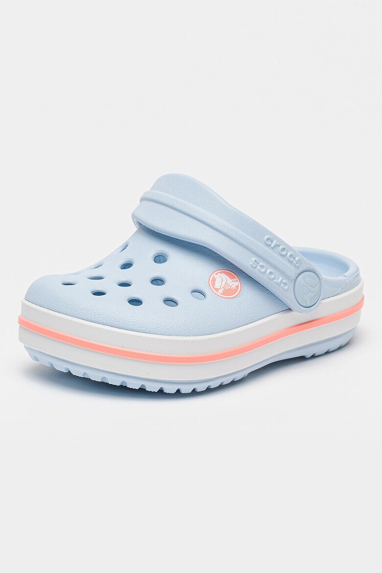 Crocs Крокс Crockband с отворена пета и равна платформа Светлосин