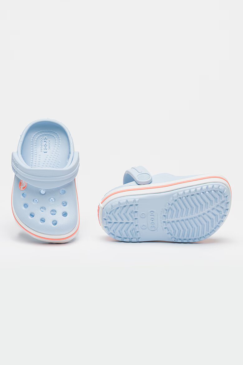 Crocs Крокс Crockband с отворена пета и равна платформа Светлосин