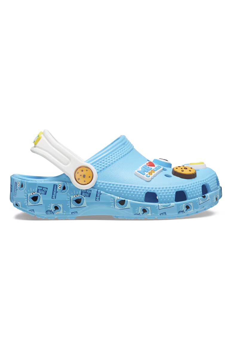 Crocs Крокс с каишка на петата и апликации Оранжев/Син