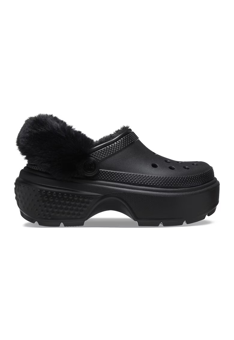 Crocs Крокс с каишка на петата и вата от еко вълна