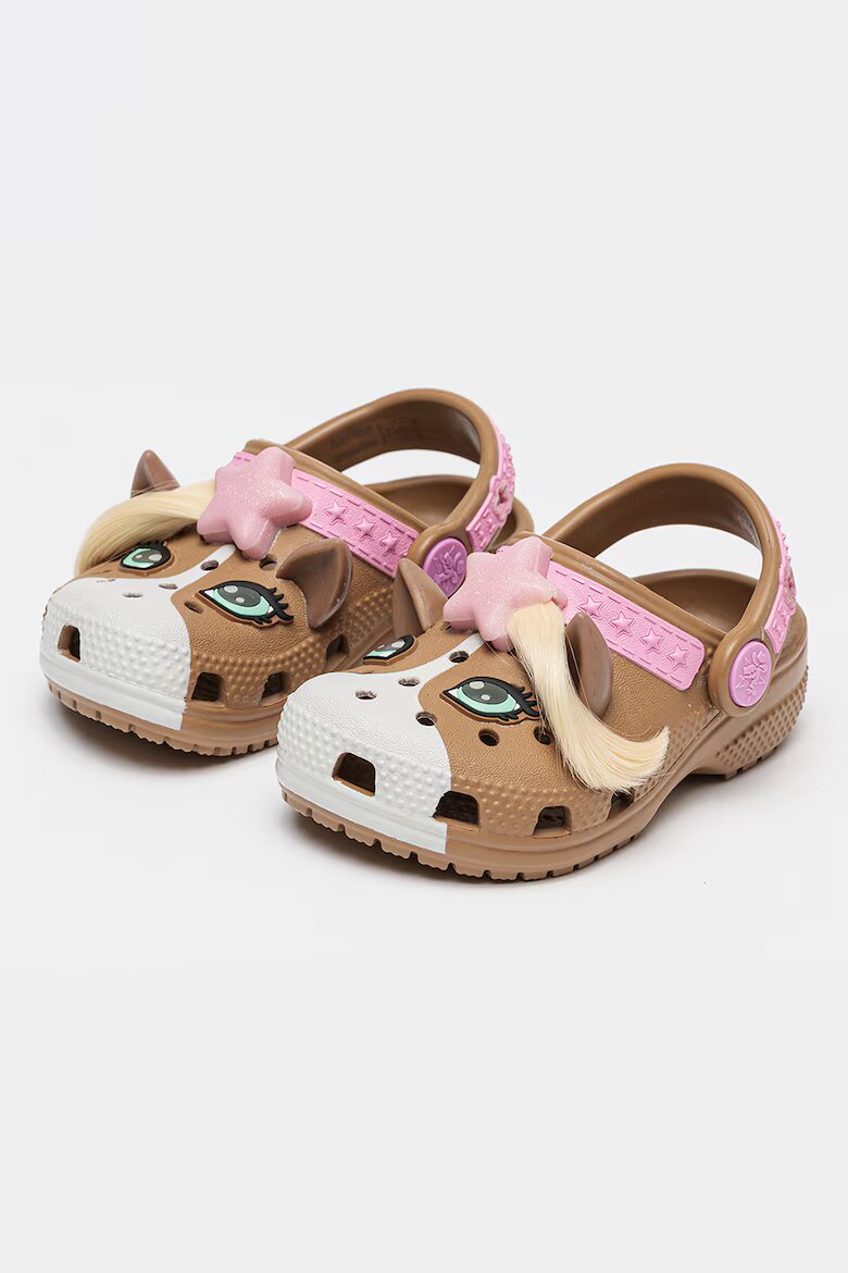 Crocs Крокс с мотиви на кон Кафяв/Розово