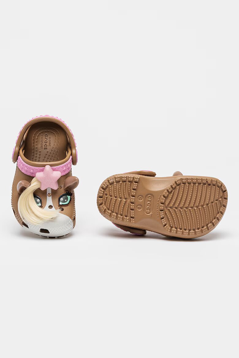 Crocs Крокс с мотиви на кон Кафяв/Розово