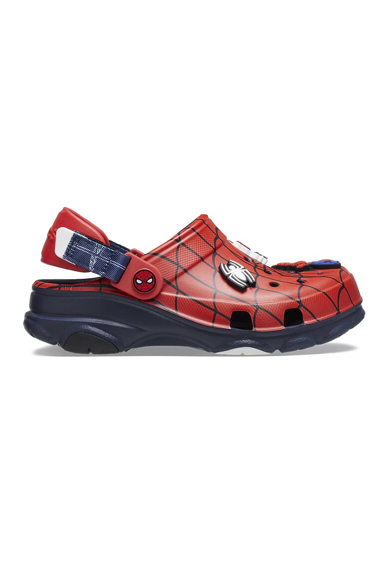 Crocs Крокс с принт на Spiderman - Червен/Тъмносин