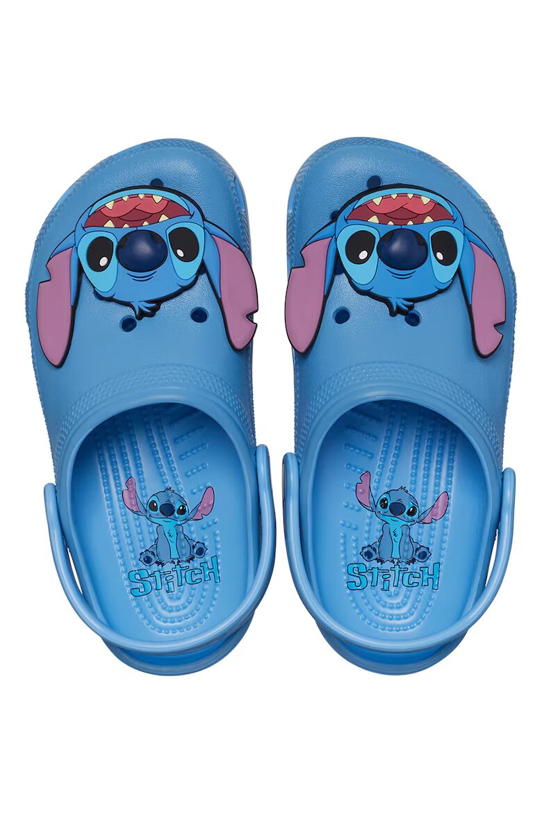 Crocs Крокс с принт на Stitch Син