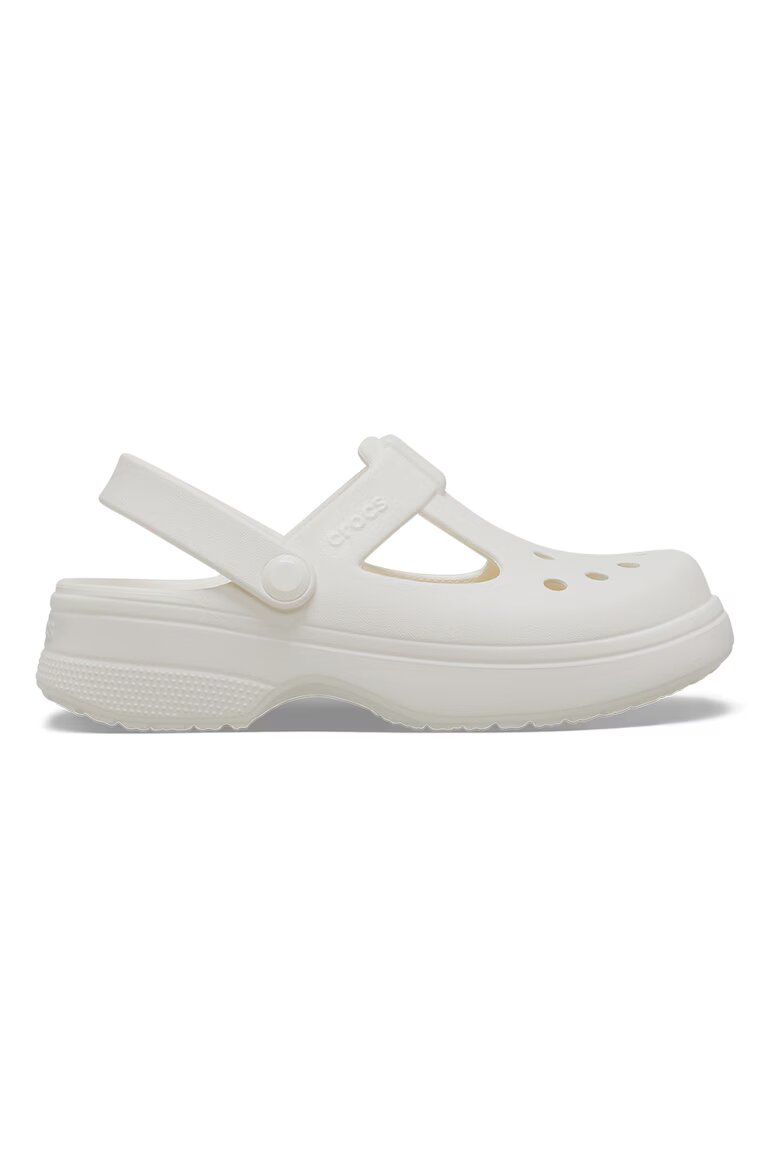 Crocs Крокс с релефно лого Мръснобял