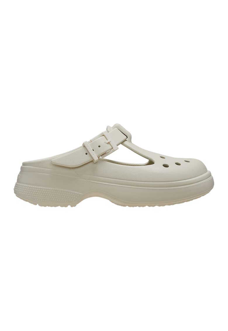 Crocs Крокс с релефно лого - Мръснобял