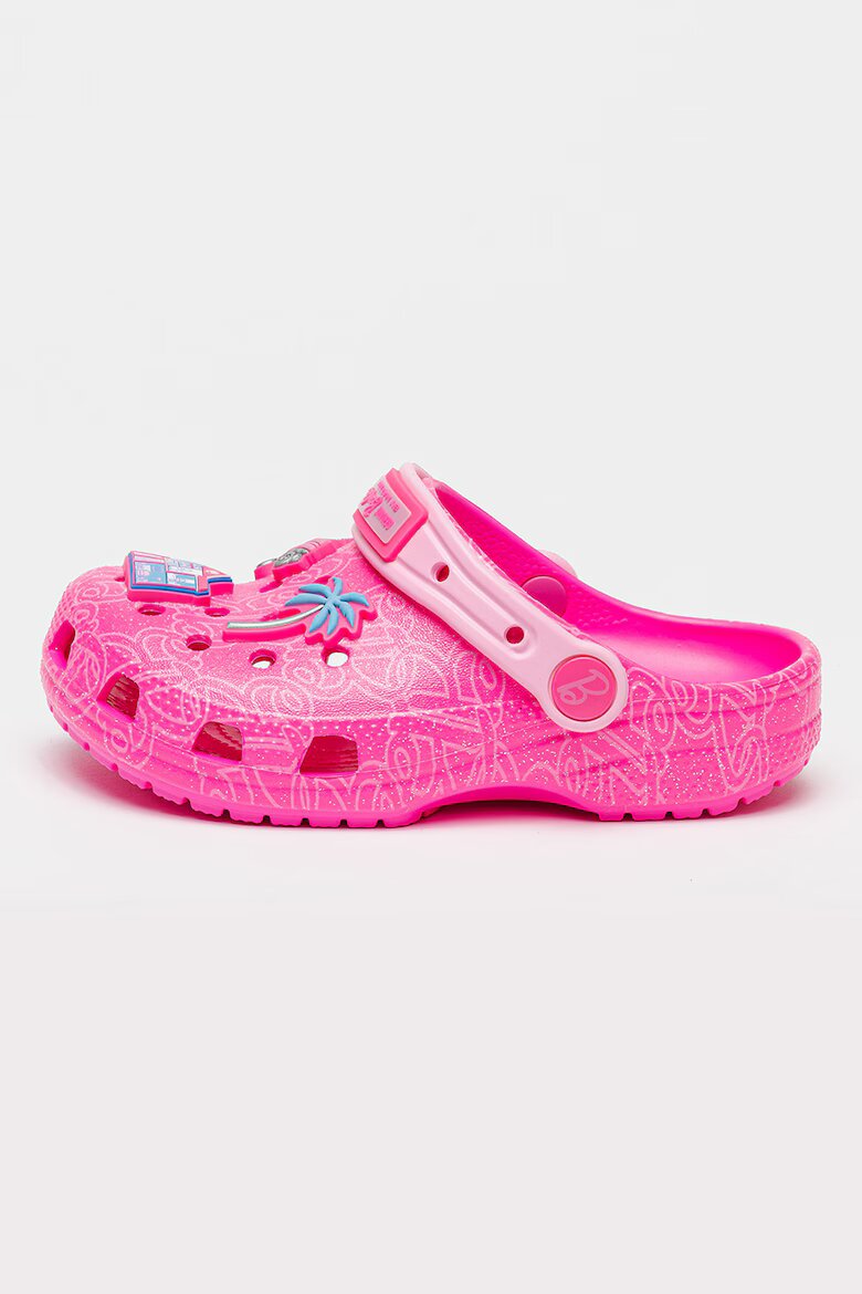 Crocs Крокс с тема Barbie Неоново розово/Сребрист