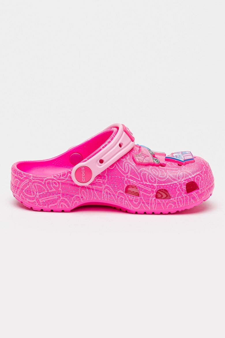 Crocs Крокс с тема Barbie Неоново розово/Сребрист