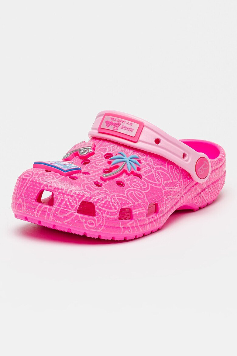 Crocs Крокс с тема Barbie Неоново розово/Сребрист
