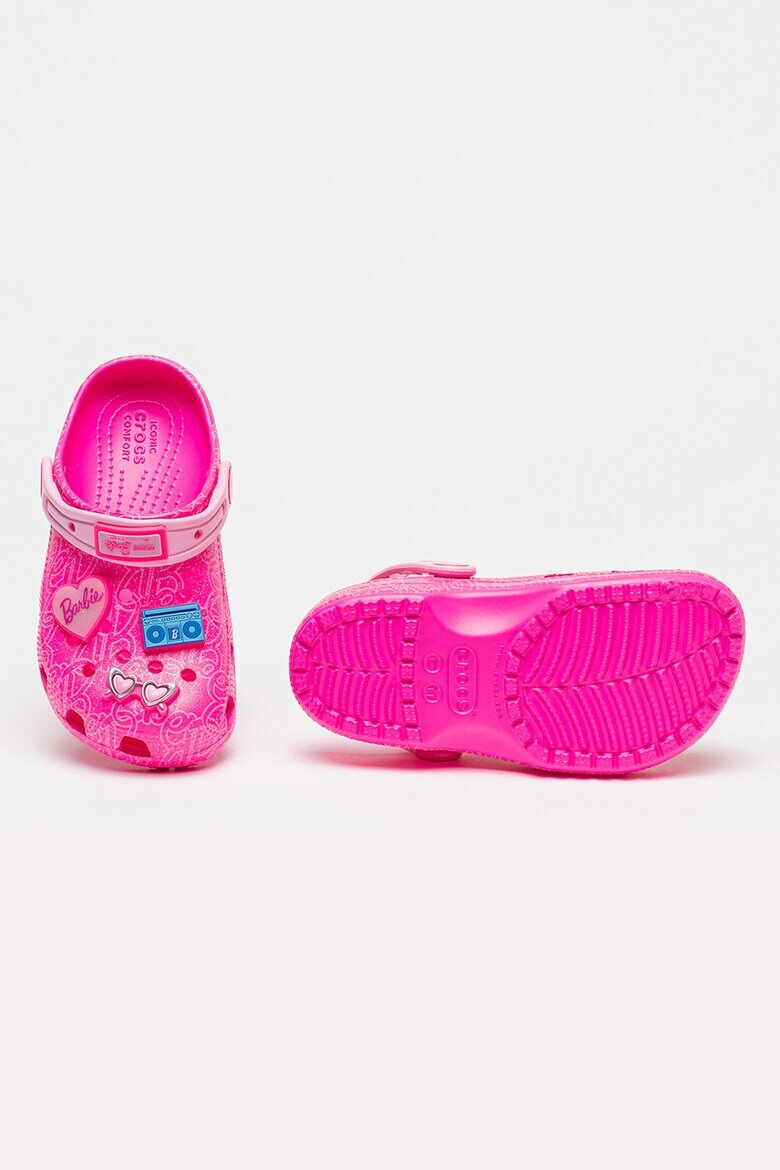 Crocs Крокс с тема Barbie Неоново розово/Сребрист