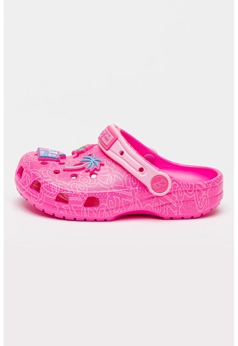 Crocs Крокс с тема Barbie - Неоново розово/Сребрист