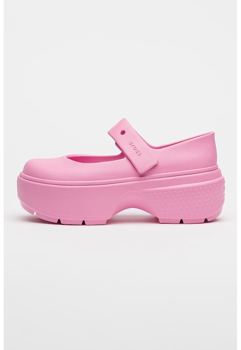 Crocs Масивни пантофки Stomp тип Mary Jane - Розово