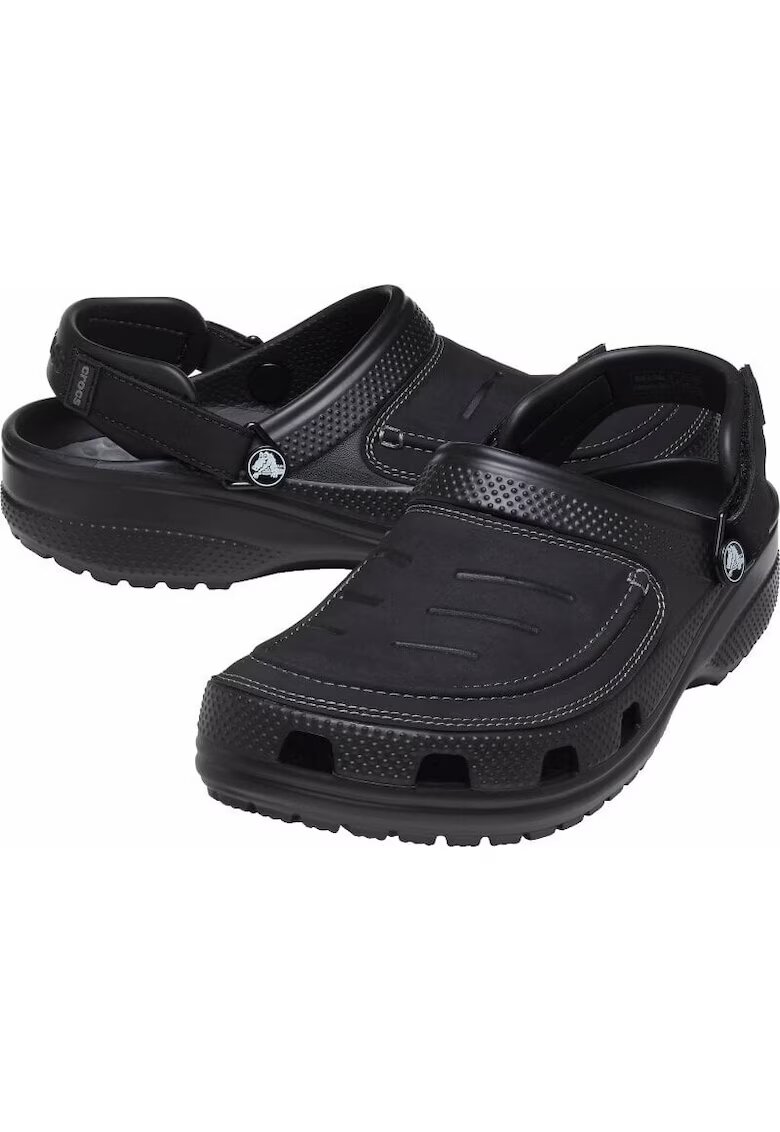 Crocs Мъжко сабо - Еко кожа/Гума - Черни