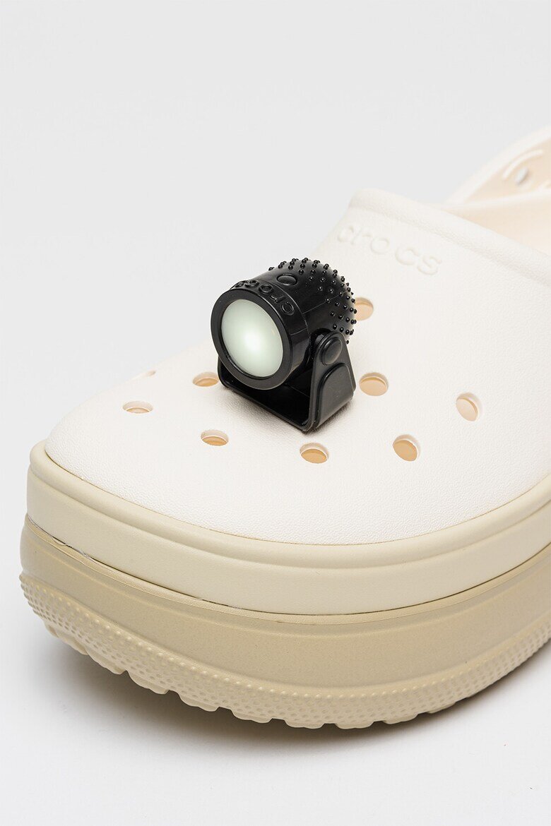 Crocs Метален джибиц Jibbitz™ с фенерче Черен