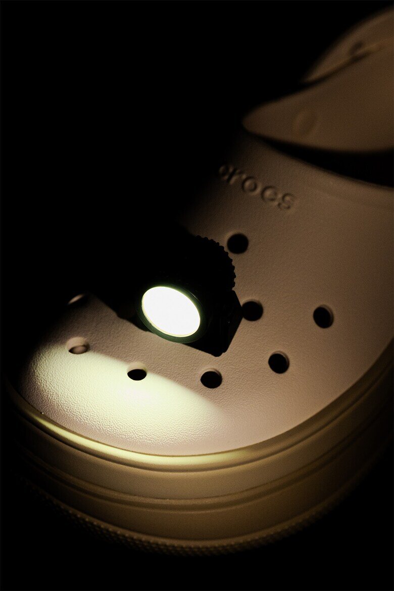 Crocs Метален джибиц Jibbitz™ с фенерче Черен