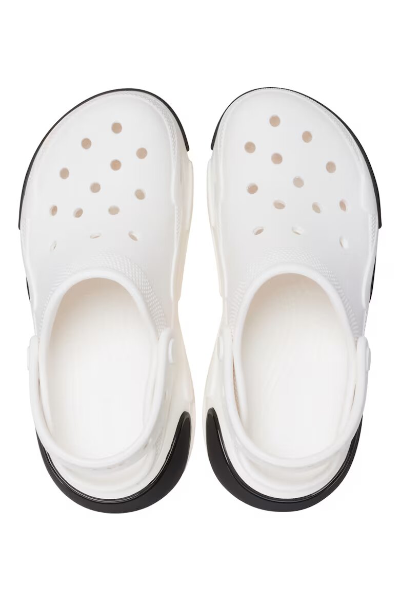 Crocs Полускосен крокс с отворена пета Бял
