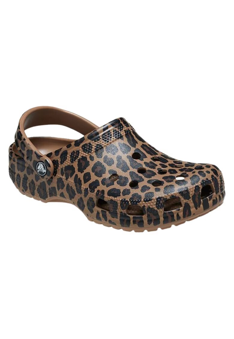 Crocs Сабо Classic Animal - сепия/леопард - дързък дизайн - материал Croslite