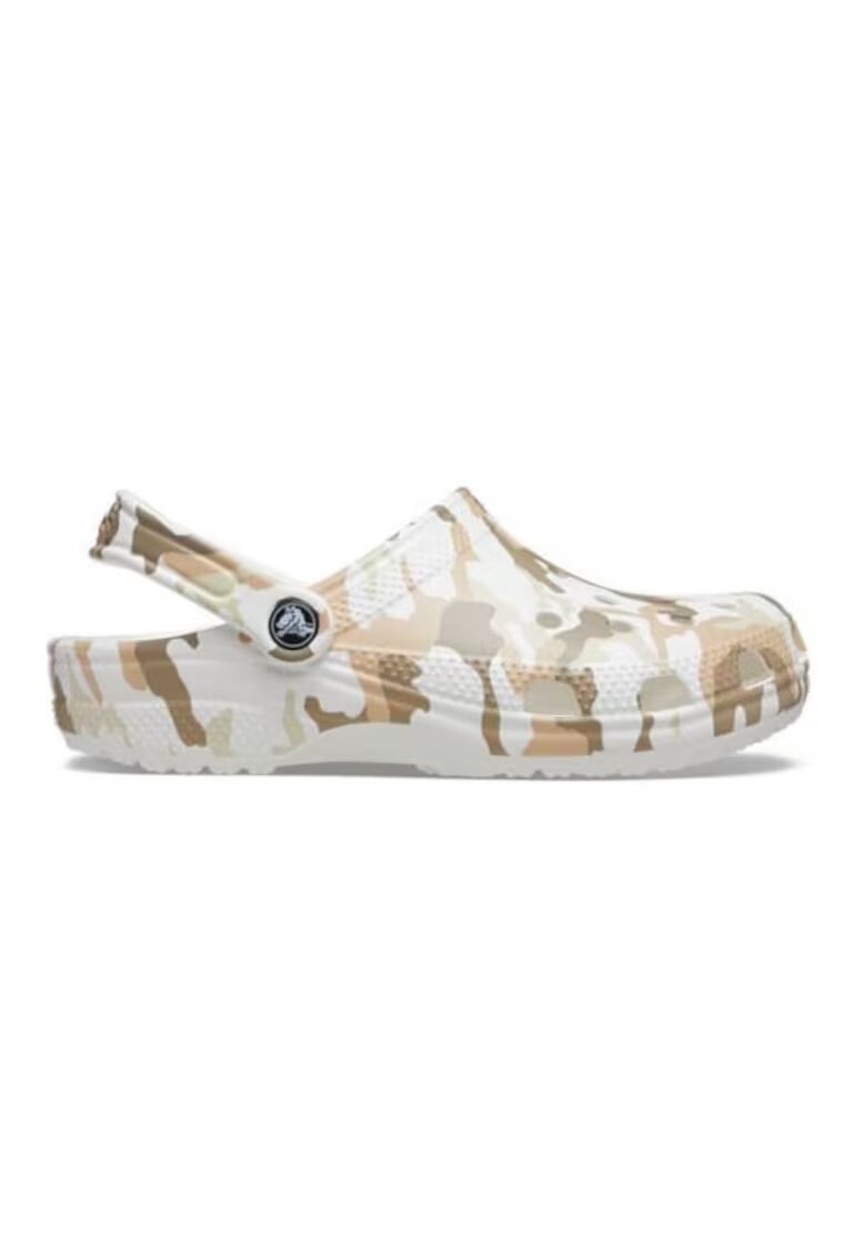 Crocs Сабо Classic Printed Camo Clog - Бял