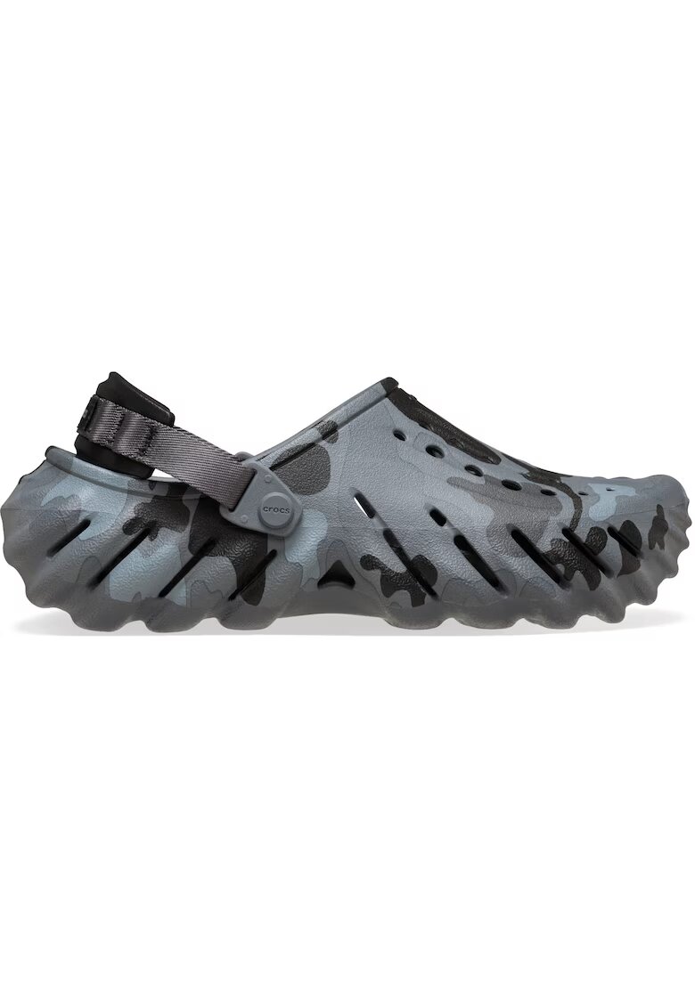 Crocs Сабо Echo Duck Camo 56310 - Черен/Сив