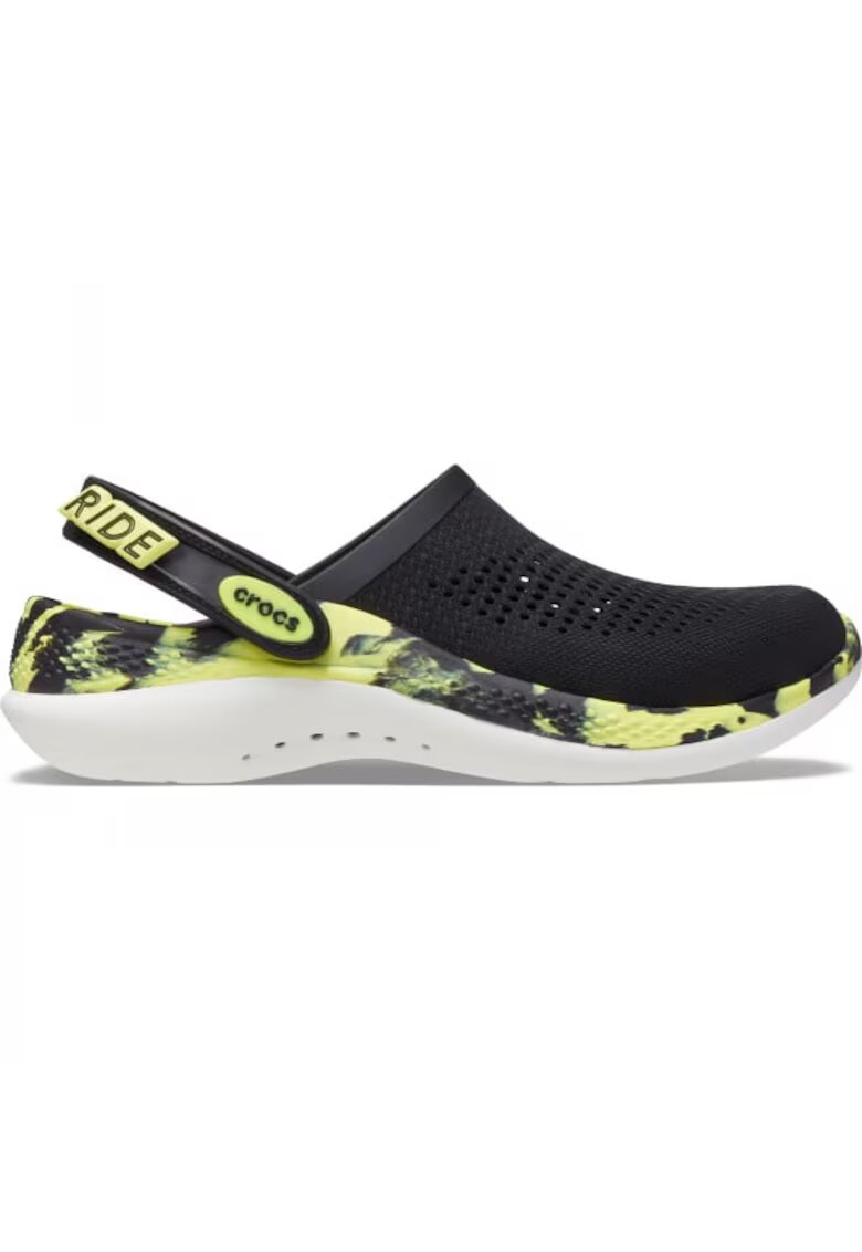 Crocs Сабо LiteRide 360 Marbled - Черен